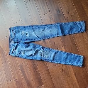 American Eagle distessed jeggings.